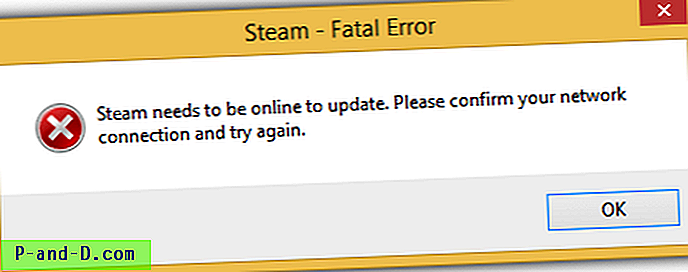 Fix "Steam needs to være online for å oppdatere" ved å endre nedlastingsservere