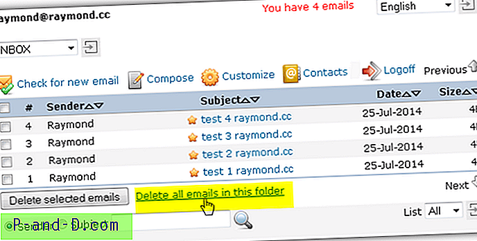 이메일받은 편지함에서 스팸 또는 Mailbomb 메시지를 정리하는 5 가지 방법