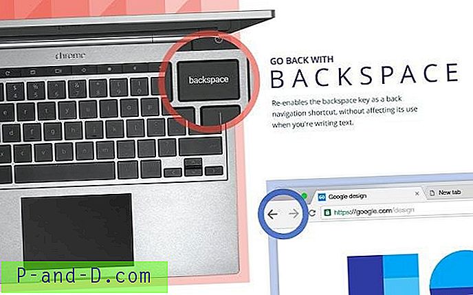 „Grįžti atgal su Backspace“ Atkuria ankstesnio puslapio naršymą naudojant „Backspace“ klavišą [„Chrome“].