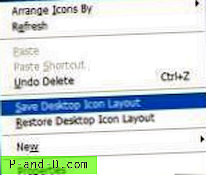Lagre og gjenopprett skrivebordsikonlayout i Windows NT / 2000 / XP / Vista