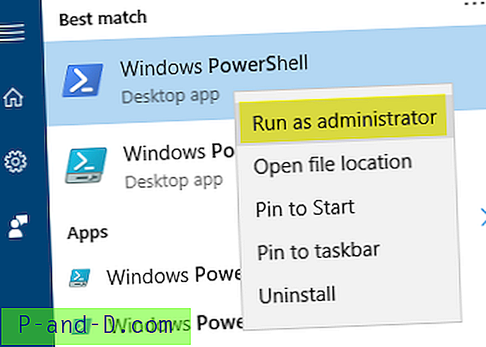 Pašalinkite „Windows Store“ „Windows 10“, pašalinę ją naudodami „PowerShell“