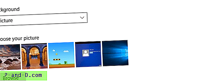 Tausta (taustpildi) ajaloo kustutamine Windows 10-s