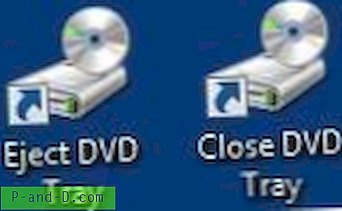 Snarveier for å løse ut og lukke CD / DVD-stasjonen i Windows