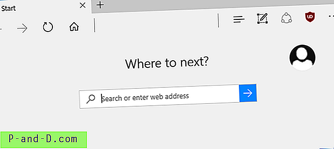 Microsoft Edge: แสดงแถบที่อยู่บนหน้าแท็บใหม่เสมอ