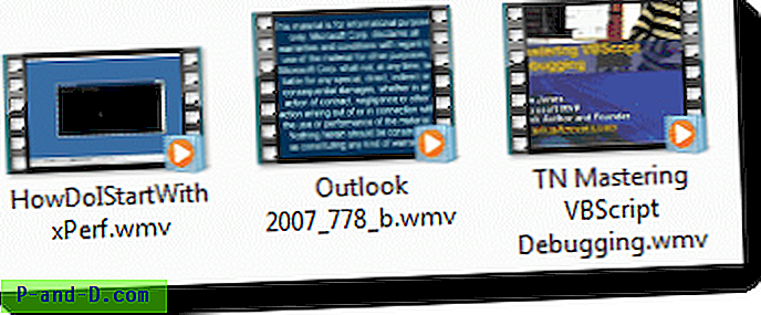 วิธีลบแถบฟิล์ม (Video Sprockets) จากรูปขนาดย่อของวิดีโอใน Windows 7