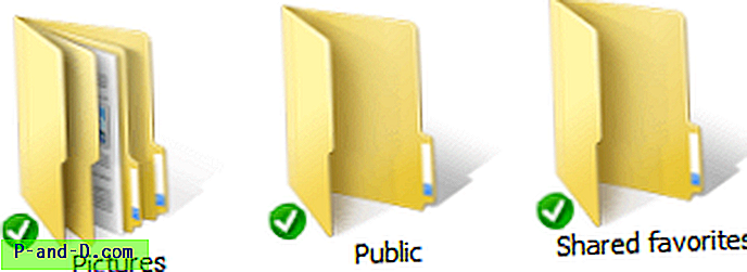 Žalia pažymėta piktograma arba mėlynos rodyklės piktograma, rodoma failams „Windows Explorer“