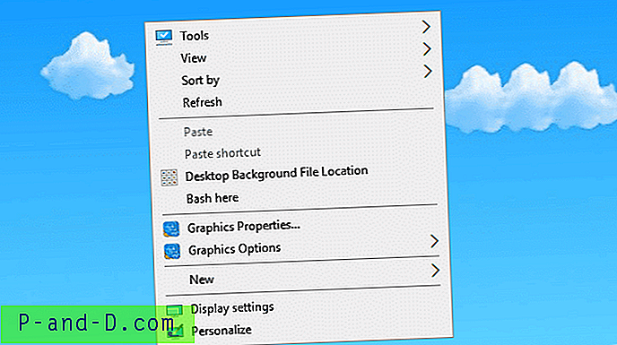 Įtraukite „Bash“ į dešiniojo pelės mygtuko paspaudimų meniu, esantį „Windows 10“