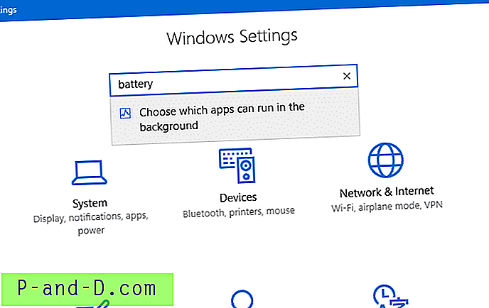 Sammuta taustasovellukset virran säästämiseksi Windows 10: ssä
