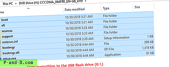 Lag oppstartbar USB Flash Drive fra ISO ved hjelp av Windows USB / DVD Tool eller Rufus