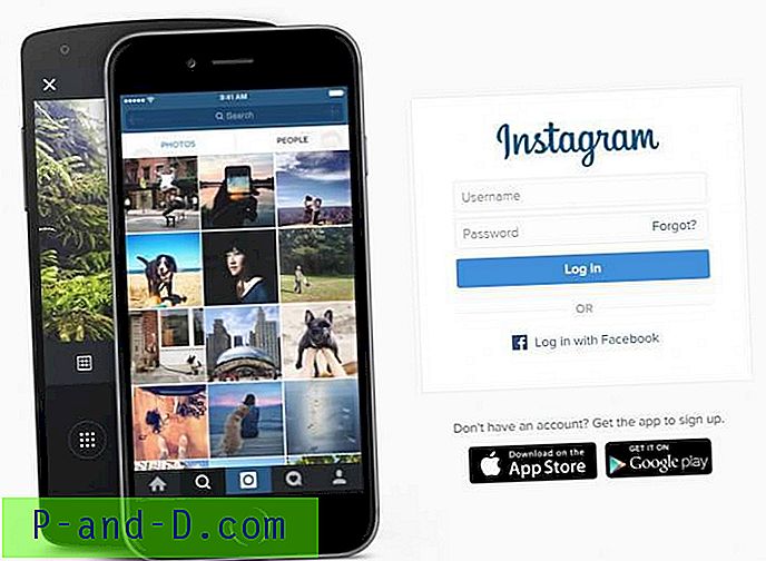 เข้าสู่ระบบโดยใช้อินเทอร์เฟซเว็บไซต์ Instagram สำหรับดูรูปภาพและวิดีโอ