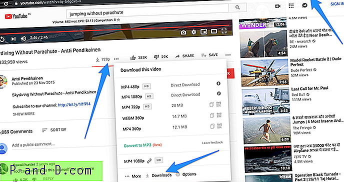 Geriausi „Google Chrome“ vaizdo įrašų siuntimo priemonės plėtiniai
