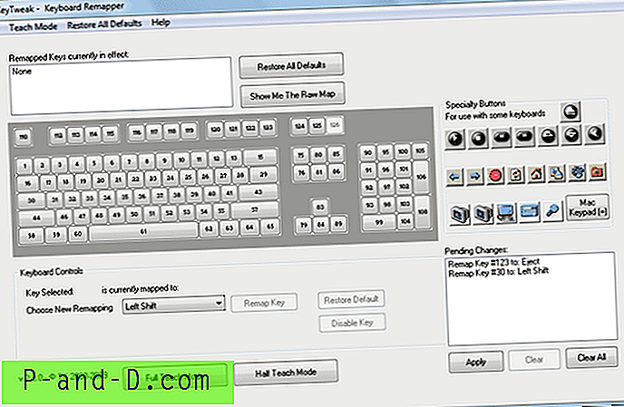 5 klaviatuuri klahvide teisaldamise ja uuesti kaardistamise tööriista