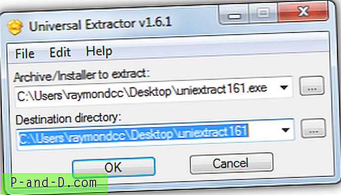 Universal Extractor - Et verktøy som støtter pakking av alle typer arkivfiler
