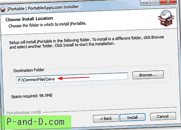 Hvordan installere bærbart Java Runtime Environment på USB Flash Drive
