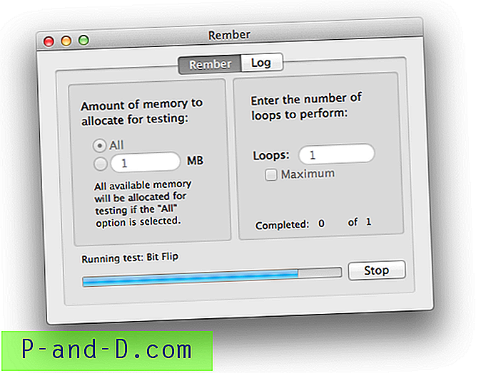 3 Muistin testausapuohjelma Mac OS X: lle
