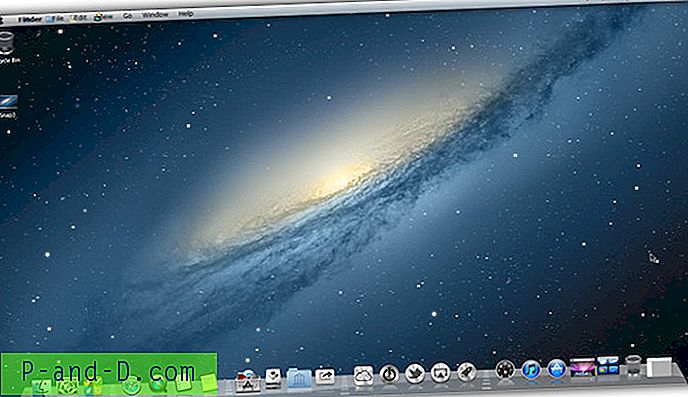 Mac OS X Mountain Lion-tema på Windows