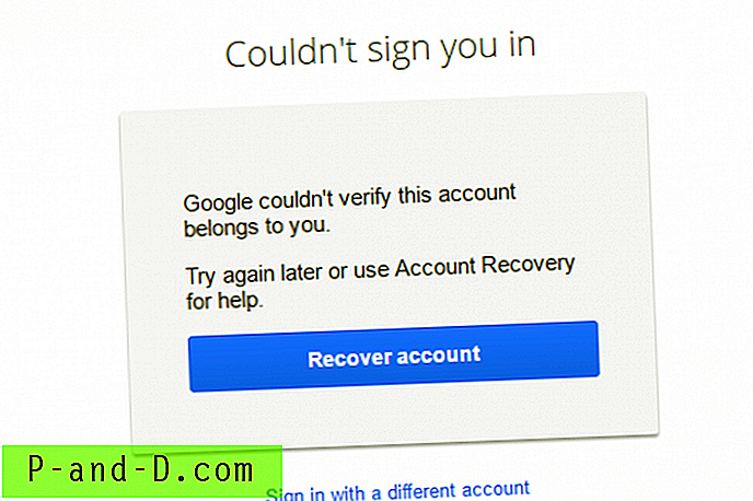 إصلاح - "تعذر تسجيل الدخول" مشكلات تسجيل الدخول إلى حساب Google