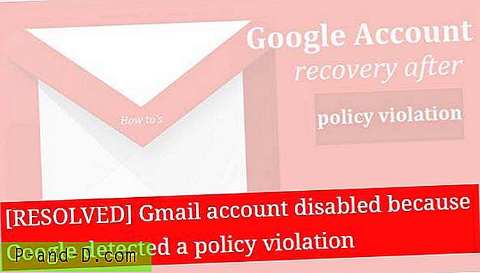 [RESOLVED] Gmail-tili poistettu käytöstä, koska Google havaitsi käytännön rikkomisen