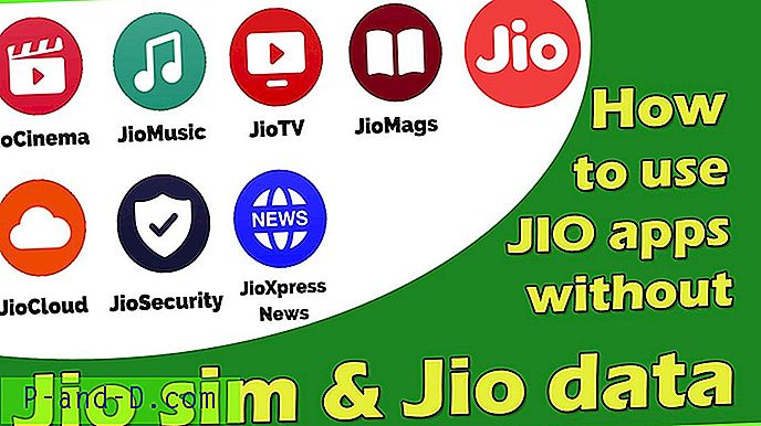 Hvordan bruker Jio-apper uten Jio SIM-kort?