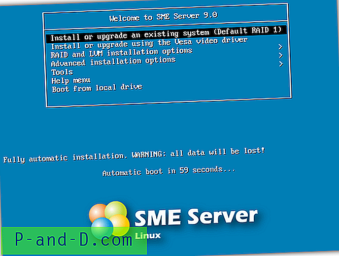 파일 서버로 무료 SME Server Linux 운영 체제 설치 안내서