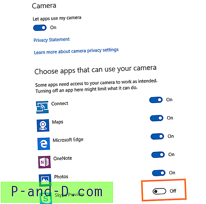 Hallitse, mitkä sovellukset voivat käyttää verkkokameraasi Windows 10: ssä