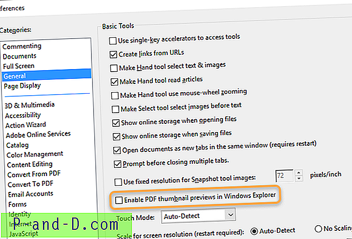 [Parandus] PDF-i pisipilti ja eelvaadet ei kuvata File Exploreris