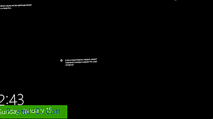 Fondo de pantalla de bloqueo de Windows 10 Negro y sin fondo de pantalla [Fix]