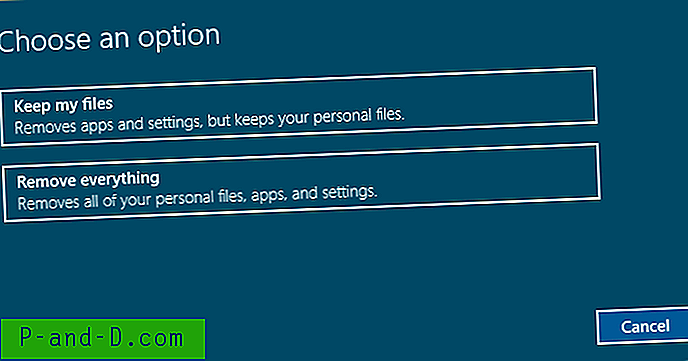 Nettoyer PC - Une nouvelle fonctionnalité de réinitialisation dans la mise à jour des créateurs de Windows 10