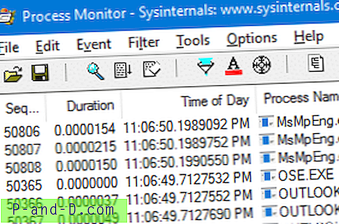 Kaip naudoti proceso monitorių, norint sekti registro ir failų sistemos pokyčius