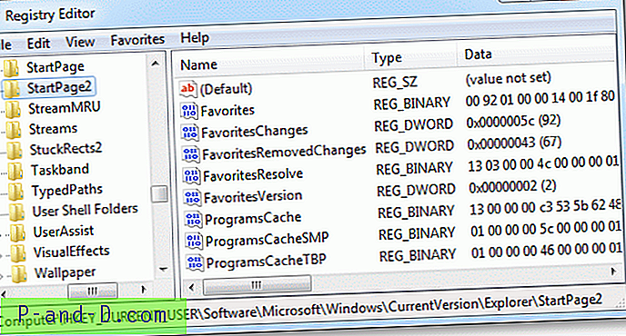 Windows 7 / Vista / XP에서 고정 된 시작 메뉴 바로 가기를 백업하는 방법