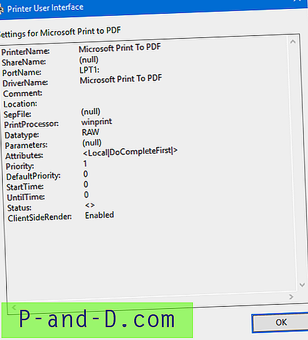 [Fix] Microsoft PDF로 인쇄 .PRN 파일로 인쇄하거나 아무 것도 수행하지 않음