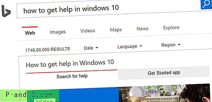 Kuidas peatada F1 abivõtme avamine Bingi otsing Windows 10-s?