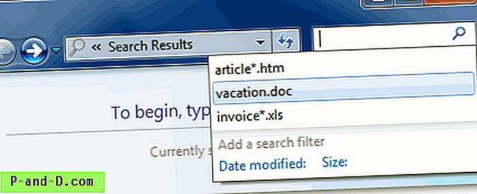 Sådan deaktiveres Explorer-søgefeltforslag i Windows