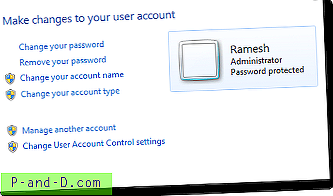 Cómo arreglar la imagen de cuentas de usuario vacías en la pantalla de bienvenida de Windows 7