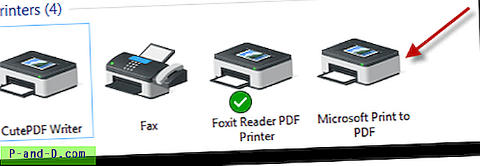 Microsoft Print til PDF er en ny funktion i Windows 10