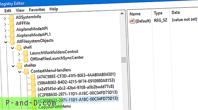Kuinka lisätä kopio ja siirry valintoihin hiiren kakkospainikkeella -valikkoon Windows 10: ssä?