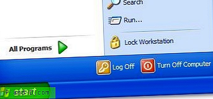 Kuidas lisada käsk „Lukusta tööjaam” Windows XP menüüsse Start