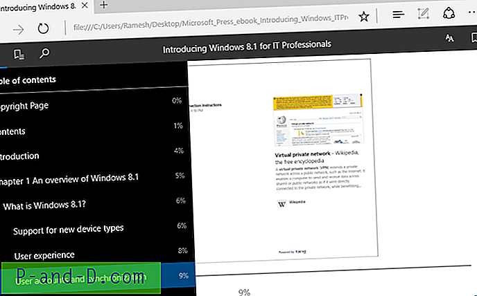 تحصل Edge على دعم EPUB (كتب إلكترونية) في Windows 10 Creators Update