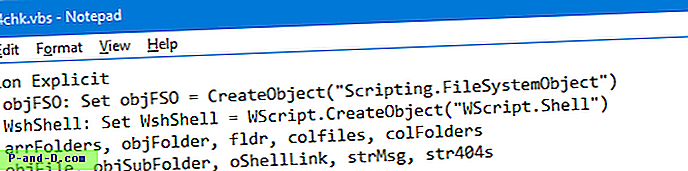 [Parandus] VBScripti failid avatakse märkmikuga