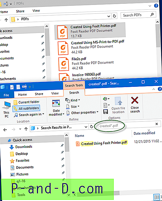 Windows-søk finner ikke PDF-filer opprettet ved hjelp av "Microsoft Print to PDF"