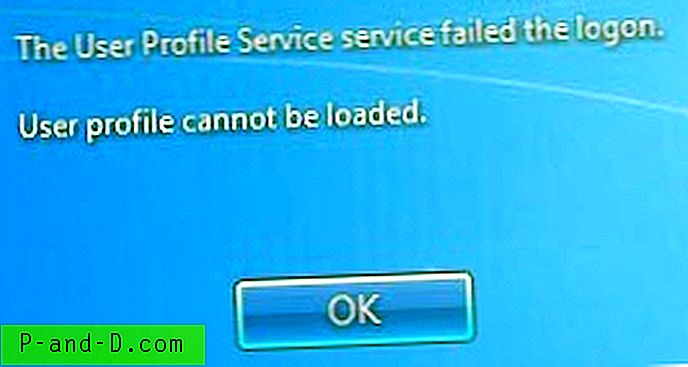 Fix “Servicen Brugerprofiltjeneste mislykkede login” Nyt brugerprofilfejl i Windows 7