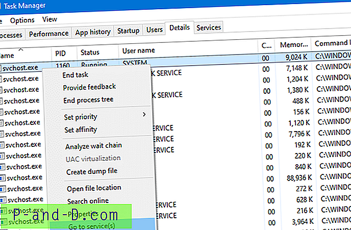 Windows의 Svchost.exe에서 실행되는 서비스를 보는 방법