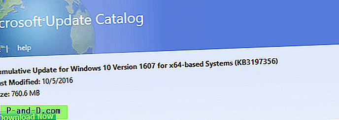 KB3197356 Windows 10 -kumulatiivinen päivitys on saatavana (14393.223)
