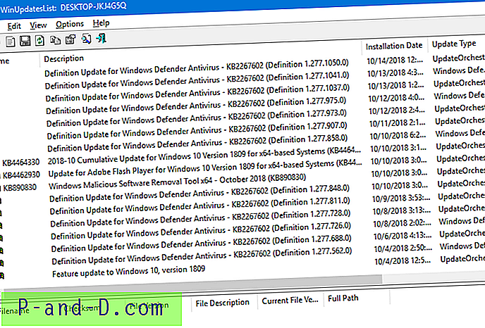 Hvordan skrive ut Windows Update-historikken din ved å eksportere til tekst- eller HTML-fil?