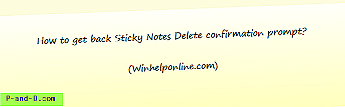 Iš naujo įgalinkite „Sticky Notes“ ištrinti patvirtinimo raginimą sistemoje „Windows“