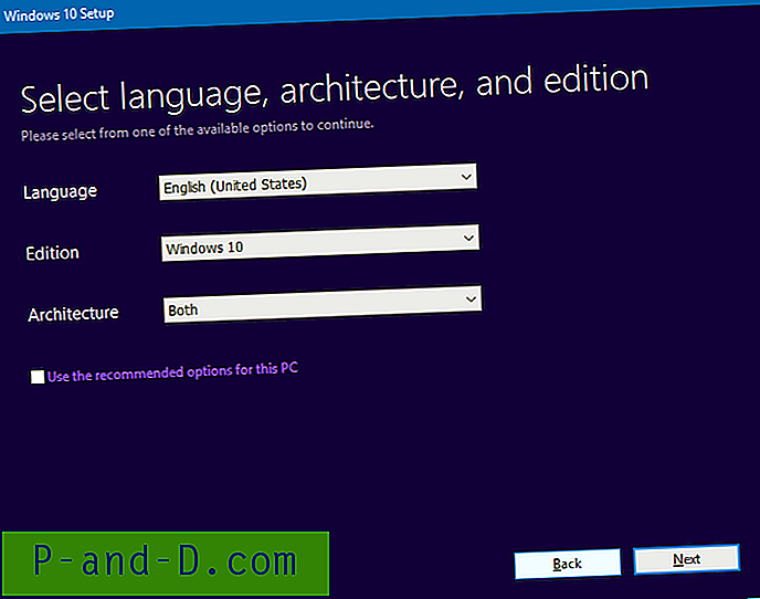 Få Windows 10 ISO-bilder ved hjelp av MCT, direkte nedlastning eller Rufus