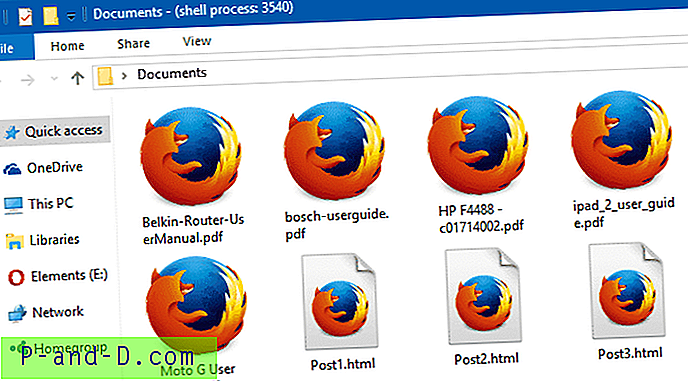 Chrome 또는 Firefox에서 PDF 파일의 사용자 정의 아이콘을 기본 PDF 뷰어로 설정