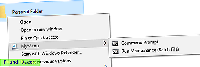 Kaskadinio meniu ir „File Explorer“ trumpųjų sąrašų išleidimas „Windows 10“
