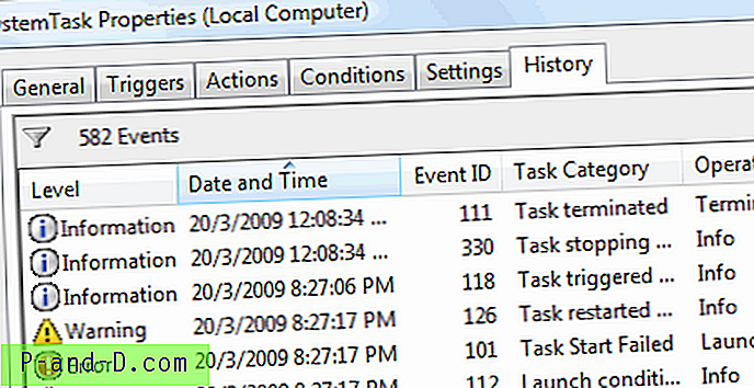 Cómo borrar el historial del programador de tareas en Windows