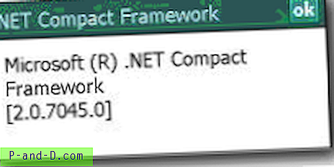 Windows Mobile에 설치된 .NET Compact Framework 버전 확인